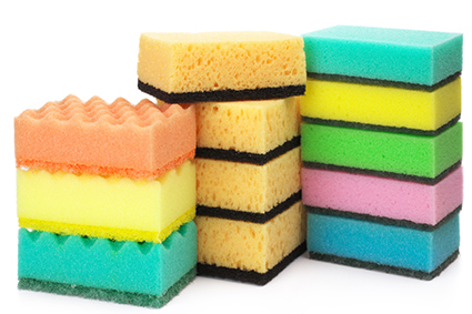 Assorted sponges alternate text for this image