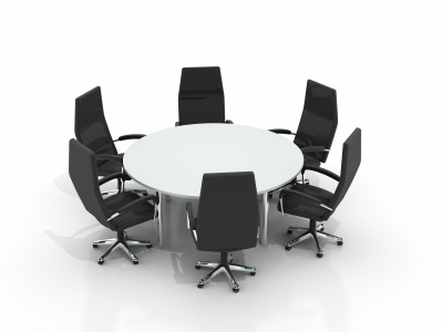 conference round table and chairs alternate text for this image
