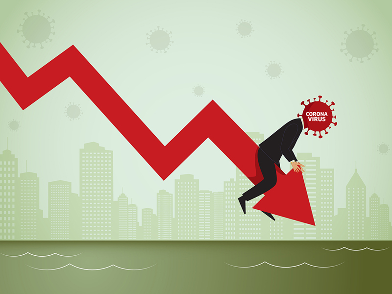 Coronavirus / Economic loss and finance alternate text for this image