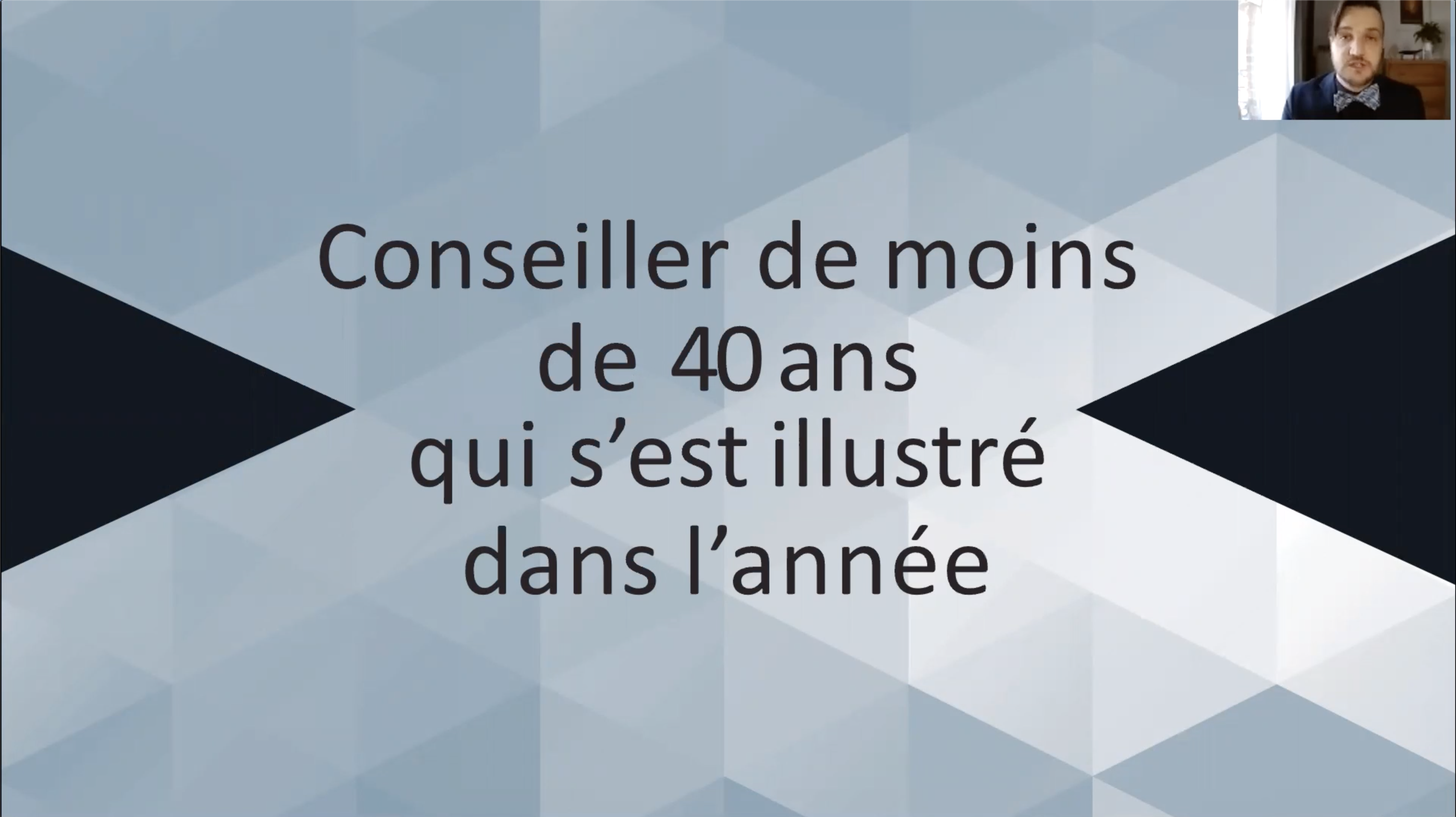 Conseiller de moins de 40 ans qui s&rsquo;est illustré dans l&rsquo;année alternate text for this image