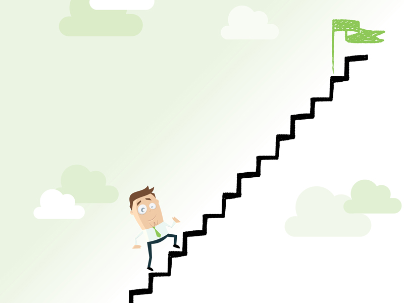 Assurer_Client_Maladie_Escalier_Travail_Chemin_Drapeau_Ciel_800x600.jpg alternate text for this image