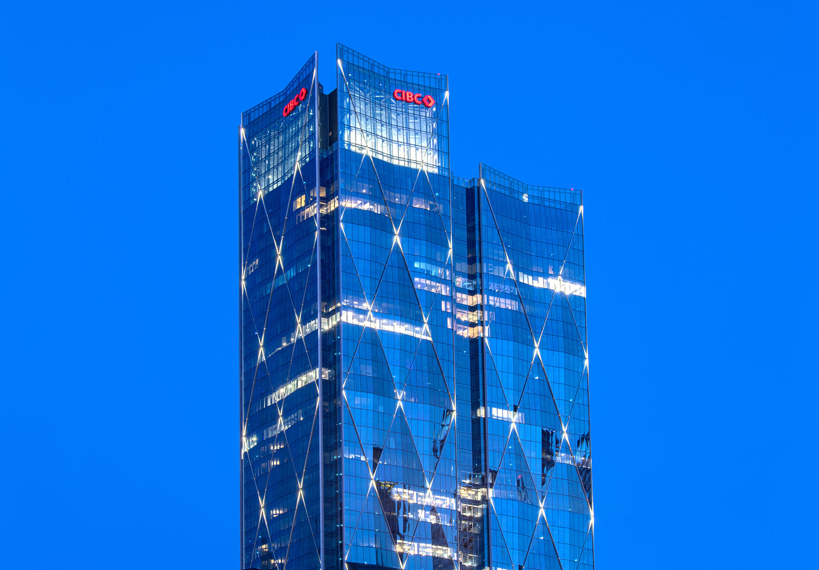 CIBC signe sur la bâtiment