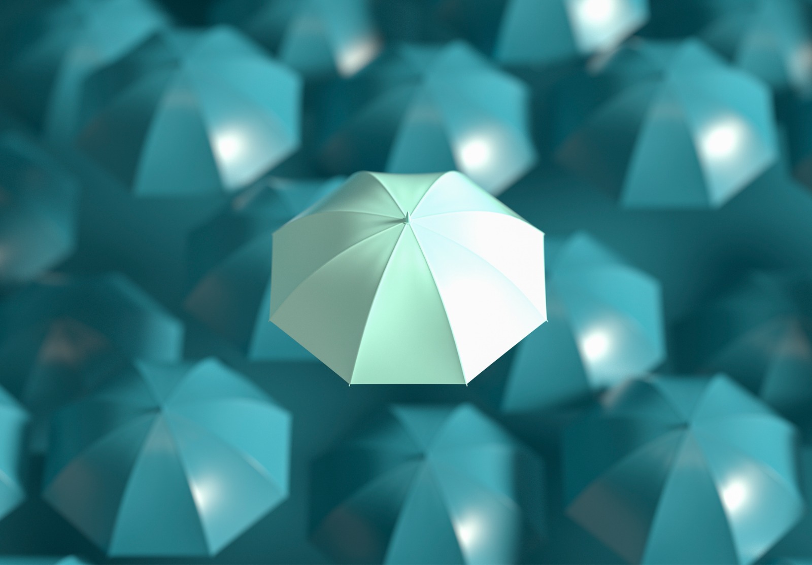 Parapluie, Se démarquer de la foule.