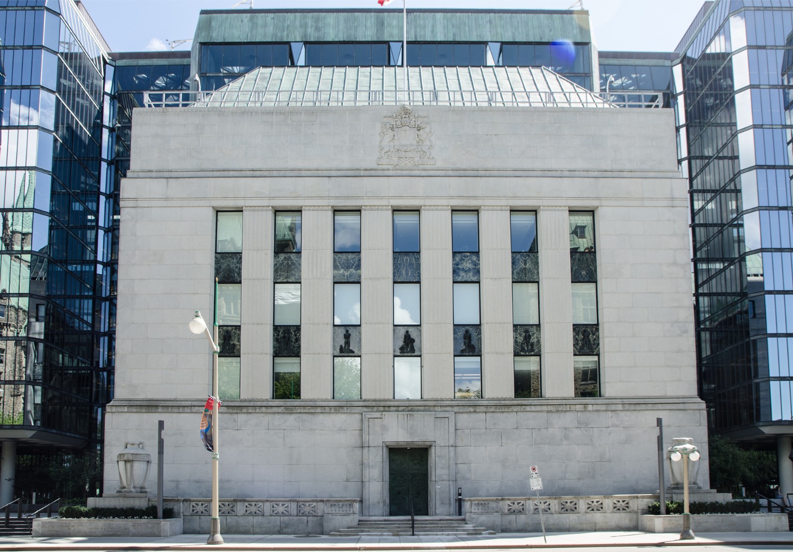 Façade de la Banque du Canada.
