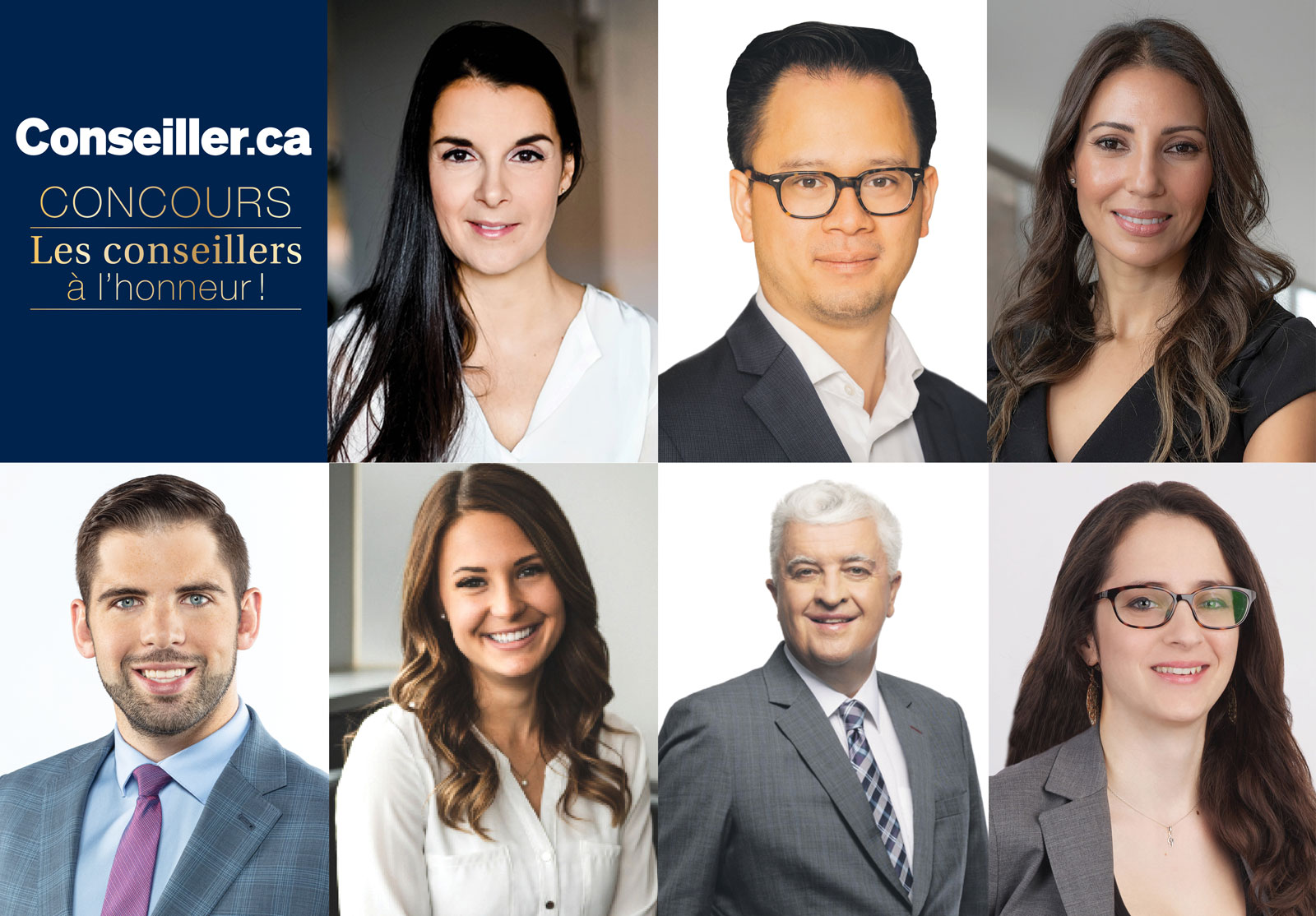 Photo montage du jury du concours Les conseillers à l'honneur!