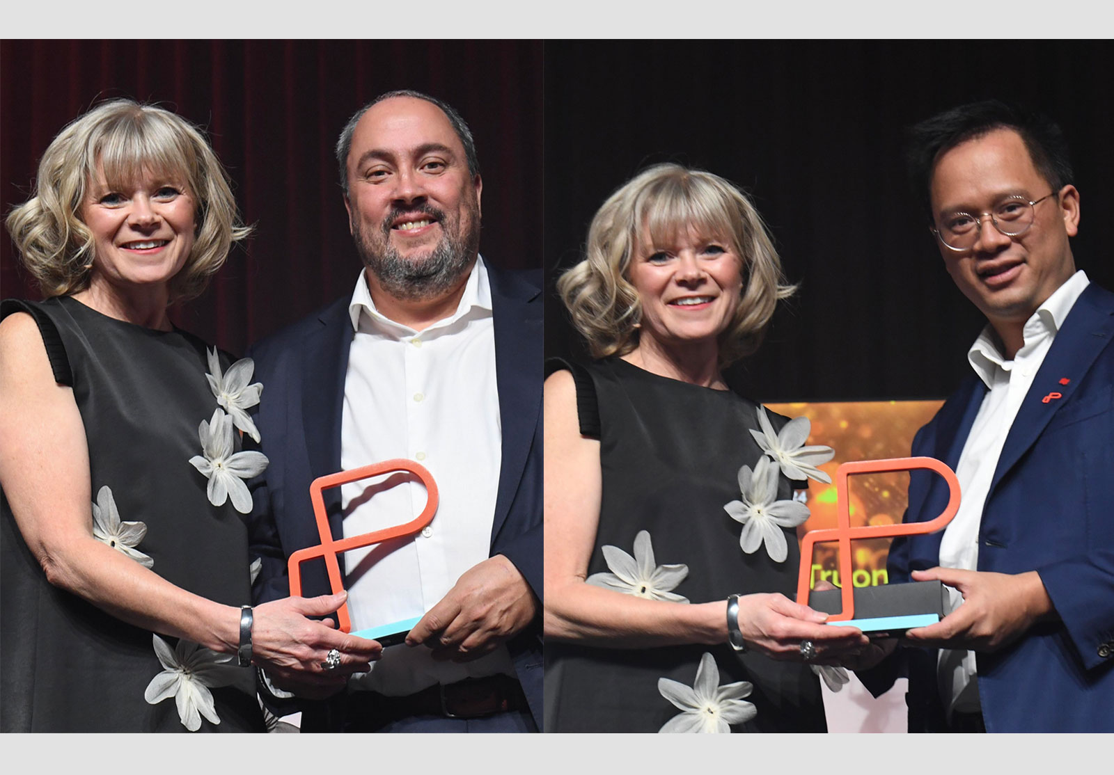 Un montage de deux des récipiendaires des prix de l'Institut de planification finanicère lors du Congrès de l'Institut de novembre 2025.